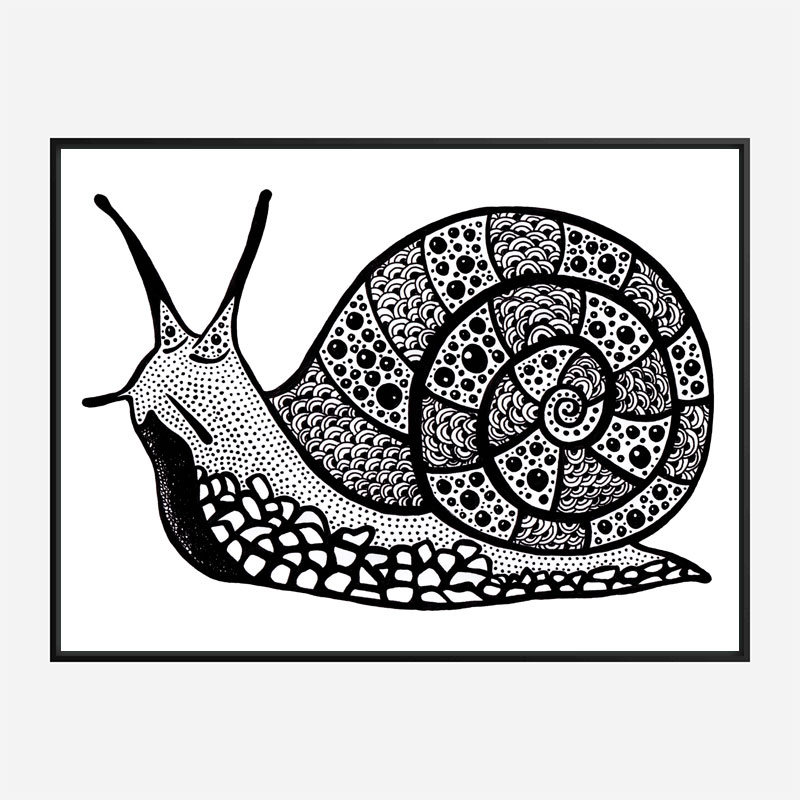 Turbo the Snail By JOH Art Print